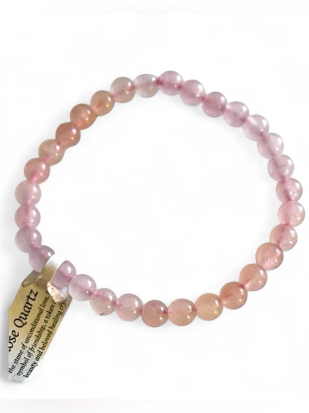NWT Pink Quartz Beaded Bracelet